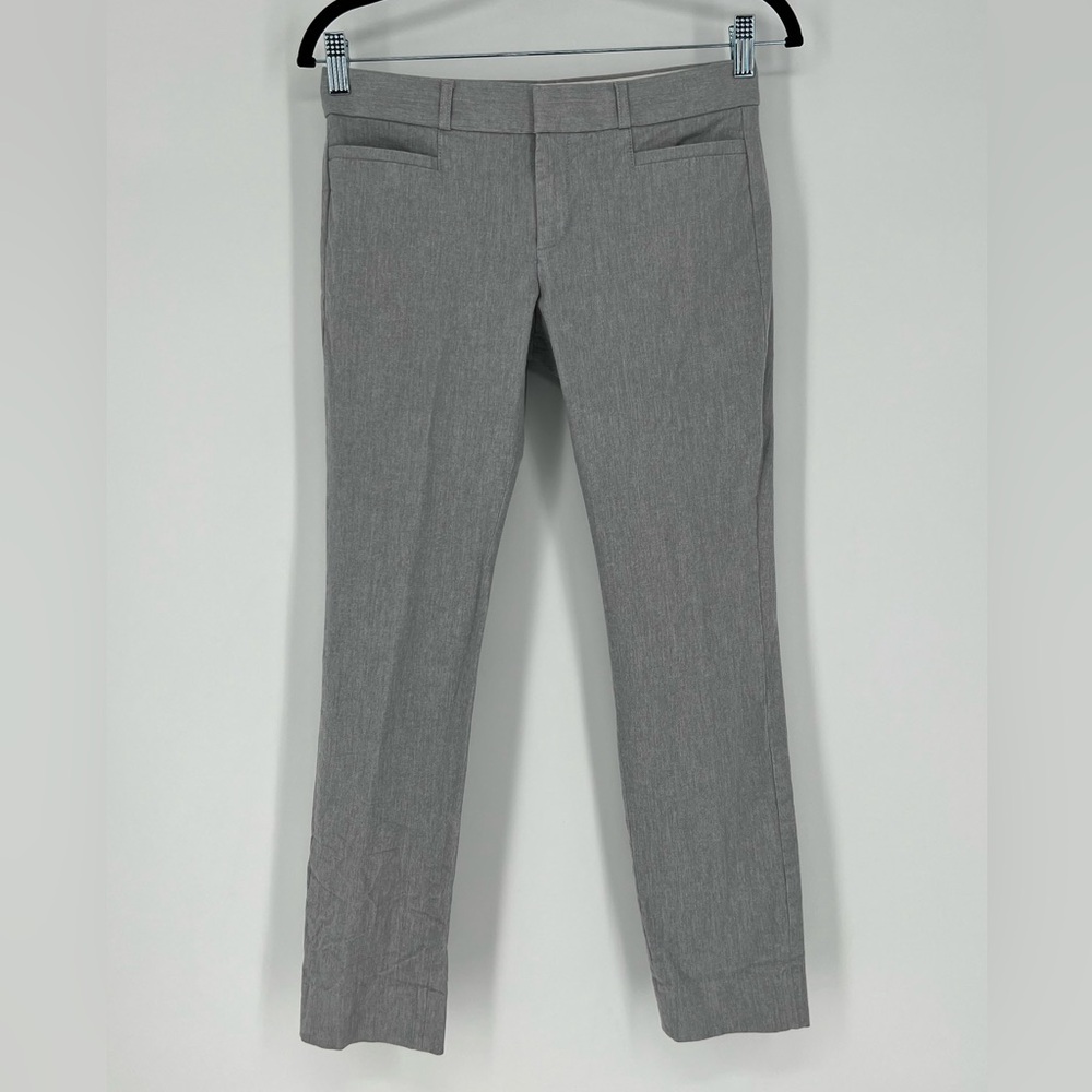 Banana Republic Sloan pants in heathered gray,mid-rise skinny, ankle-length leg